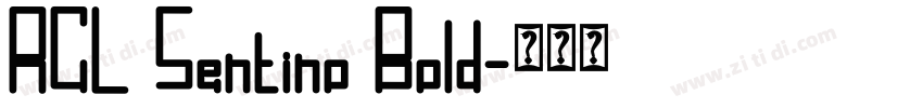 RCL Sentino Bold字体转换